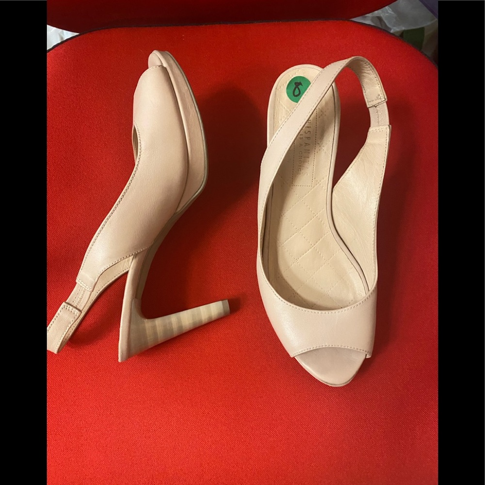 Hispanitos ,beautiful soft leather heels(8cm)used once size 8